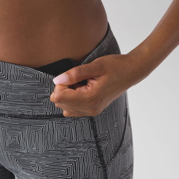 lululemon Pace Rival Crop Legging Luxtreme Maze Jacquard Sz 8 - Picture 7 of 16